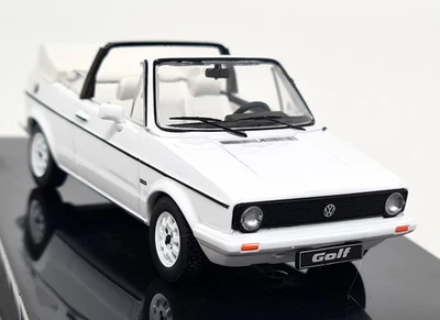 Coche modelo diecast Ixo 1/43 Volkswagen Golf MK1 convertible blanco 1981 Foto 1 de 4