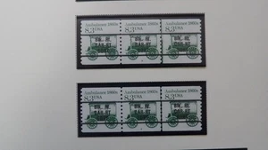 #2128a 8.3c Ambulance Bureau Precancel PNC3 #3  & 4 MNH OG VF - Picture 1 of 1