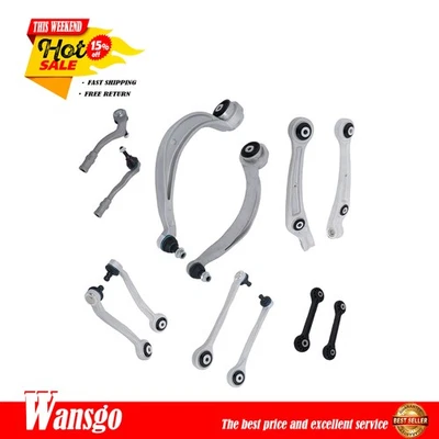 12PCS 8K0498998 For Audi A4 Quattro/A5/S4 2013 14-15 Control Arm Suspension Kit - Image 1 of 4