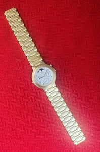 NOS Seiko 7F38-6100 Mondphasenuhr goldfarben nur Teile kein Werk 7F38 6119 - Bild 1 von 7