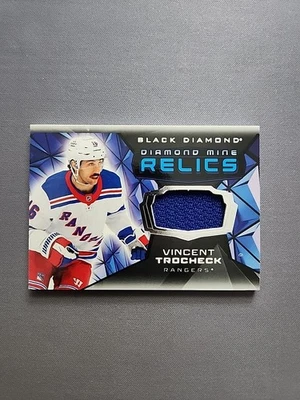 2025-26 UD Black Diamond Vincent Trocheck Diamond Mine Relics Jersey - Rangers - Image 1 of 4