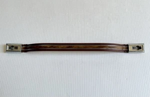 Vtg Interior Door Pull Strap Handle Brown & Wood Grain, Classic Cars Trucks 18” - Foto 1 di 7