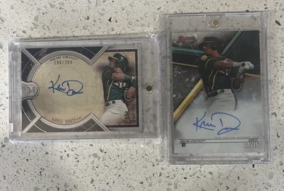 2018 Topps Museum Collection - Archival Autographs Khris Davis #AA-KD /299 (AU) - Image 1 of 3