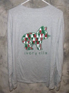 CAMISETA MANGA LARGA MARFIL ELLA NAVIDAD GATO NUEVA SIN ETIQUETAS TALLA 3X... ¡¡GUAU!!! - Imagen 1 de 5