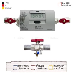 Wärmezähler Wärmemengenzähler Qn 1,5 130 mm Eichung 2025 MID + Einbausatz 1 Zoll - Bild 1 von 9