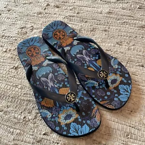Sandalias chanclas Tory Burch Bird patrón botánico talla UK 4,5/5 - Imagen 1 de 13