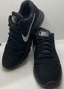 Nike Air Max 2017 Triple Black Running Shoes Mens Size 11 - Picture 1 of 12