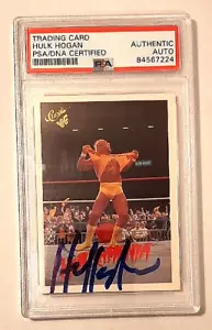 1989 Titan Sports #144 Hulk Hogan authentisches Autogramm PSA umhüllt als authentisch - Bild 1 von 6