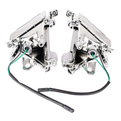 Par de cubierta de lente transparente para señal de giro delantera de 12 V Fit Kawasaki Ninja ZX10R 2004 2005 Foto 1 de 4