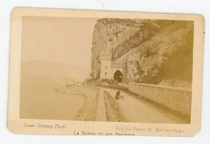 PHOTO CDV Demay à Aix les Bains, tunnel de Brison Saint Innocent Savoie - Picture 1 of 2