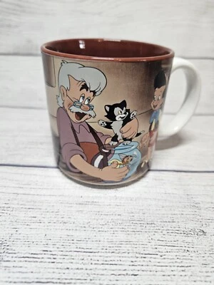 Taza de café de colección Disney Store Pinocho y Geppetto - Años 90 - Taza Walt Disney Foto 1 de 4