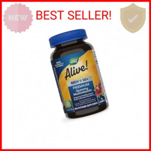 Nature’s Way Alive! Men’s 50+ Premium Gummy Multivitamin, Supports Healthy Heart - Picture 1 of 2