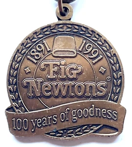 PORTACHIAVI PROMOZIONALE ORIGINALE VINTAGE 1991 FIG NEWTONS 100 ANNI ANNIVERSARIO - Foto 1 di 4