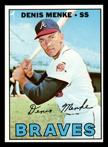 1967 Topps Denis Menke  #518 Atlanta Braves EX