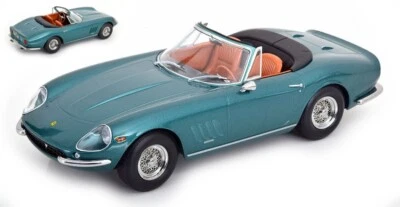 MODELLINO AUTO STATICO KK SCALE FERRARI 275 GTB4 NART SPYDER 1967 VERDE 1:18 - Immagine 1 di 4