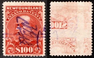 van Dam NFR15 EFO Offset on $100 KEVII, p12, Newfoundland, Canada - Picture 1 of 1