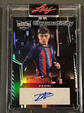 2023 Leaf Vibrance Barcelona Pedri - SP Chromacity Black Prismatic Auto #d 2/4