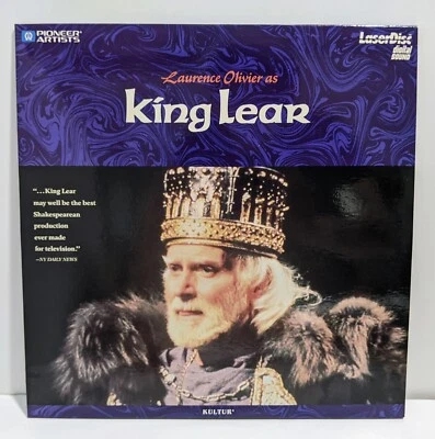 King Lear 2 discos Gatefold Laserdisc 1984 película pantalla extendida y completa PA900011 Foto 1 de 4