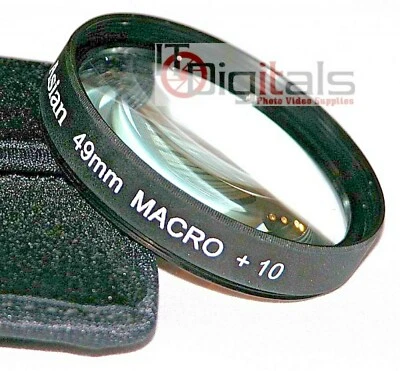 49mm Macro +10 Close-Up Glass  Lens Filter For DSLR SLR  49 mm Lenses - Image 1 of 2