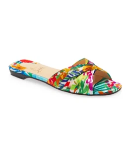 Sandalias Christian Louboutin Mujer Estampado Floral Nicol Is Back Talla 36 Rojo Verde Nuevas en Caja - Imagen 1 de 12