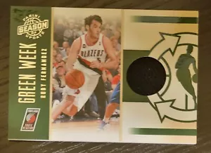 2010/11 Panini Season Update Rudy Fernandez Green Week Patch /749 Card #23 - Bild 1 von 2