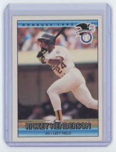 1992 Donruss Rickey Henderson . Oakland Athletics #30