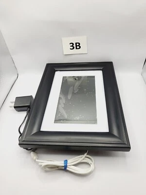 POLAROID 7-inch High-Res Digital Picture Frame. Black Wood  PDF-750W - Image 1 of 4