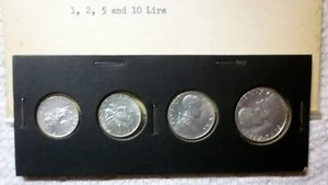 1953 VATICAN - COMPLETE MINT BU SET (4) - 1, 2, 5, 10 LIRE - POPE PIUS XII - Picture 1 of 9