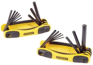 Stanley STHT71839 Metric and SAE Folding Locking Hex Key Set, Steel - Picture 1 of 3