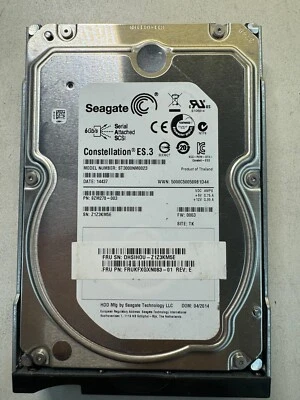 SEAGATE ST3000NM0023 9ZM278-003 3TB 7.2K RPM 128MB CACHE 6 Gb/s SAS 3.5" HDD - Image 1 of 4