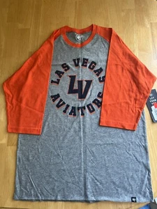 47 Brand Las Vegas Aviators gray and orange T-shirt - Picture 1 of 4