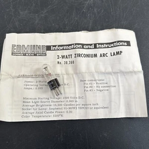 Sylvania 2 Watt Zirkonuim BOGENLAMPE A2 NOS -SELTEN- - Bild 1 von 8