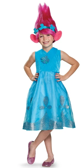 Trolls Poppy 儿童万圣节服装 — 第 1/1 张图片