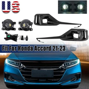 Lámparas antiniebla LED de carbono para Honda Accord 2021 2022 con cubierta NUEVAS - Imagen 1 de 8