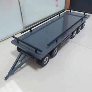 Metal 5 Axles Trailer for 1/14 RC Hydraulic Dump Radio Control Truck Tractor Car - Picture 1 of 10