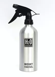 500ML Aluminum Hairdressing Spray Water Bottle Silver - Picture 1 of 2