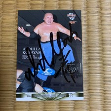 Abdullah Kobayashi official autograph wrestling card, limited to 100