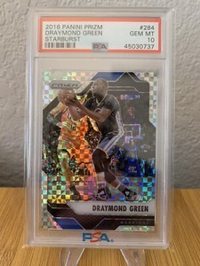 2016 Draymond Green Panini Prizm Starburst Prizm PSA 10 Golden State Warriors
