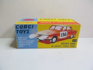 REPRODUCTION CORGI ROVER 2000 MONTE CARLO 322 BOX ONLY - Picture 1 of 2