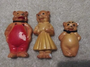 Bären Keramik Figuren Familie Mama Papa Baby alt - Bild 1 von 2