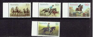 AUSTRALIA - 1986 HORSES - SCOTT 984 TO 987 - MNH - Picture 1 of 1