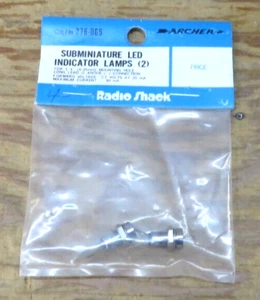 ARCHER Lampade Indicatore LED Subminiaturate (2) | 2,1 Volt @ 20 mA | Corrente Max: 30 mA - Foto 1 di 2
