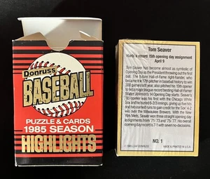 Donruss Baseball Puzzle und Karten 1985 Saison Highlights - Bild 1 von 2