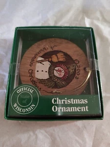 Vintage 2002 Wisconsin Christmas Ornament Kohl's Cares For Kids OVP - Bild 1 von 3
