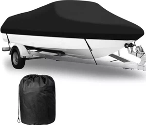 Boat Cover, 600D 20-22ft Heavy-Duty Windproof Waterproof - Picture 1 of 2