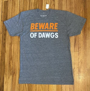 NWT Mens Capital Roots BEWARE OF DAWGS Cleveland Browns Tee Shirt Sz MED Gray - Picture 1 of 5