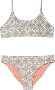 O'Neill L23527 Girls Alexa Tile Bralette Swimsuit 2 Piece Set Size 10 - Picture 1 of 4