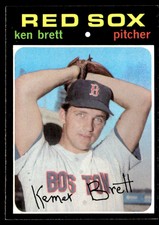 1971 Topps #89 Ken Brett   Baseball Boston Red Sox