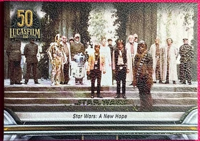 Star Wars Masterwork 2021, Lucas Film 50th Canvas Parallel Card LFA-2 #07/25 - Image 1 of 2