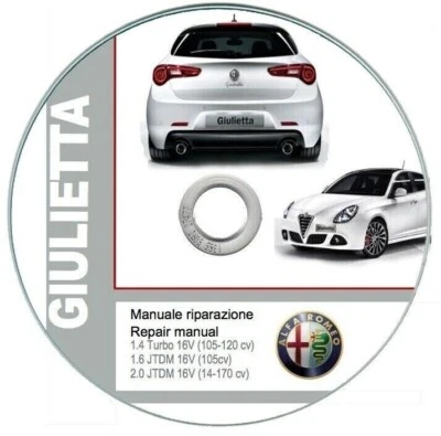 Alfa Romeo Giulietta (2010-13) manuale tecnico e di riparazione su cd - Immagine 1 di 4